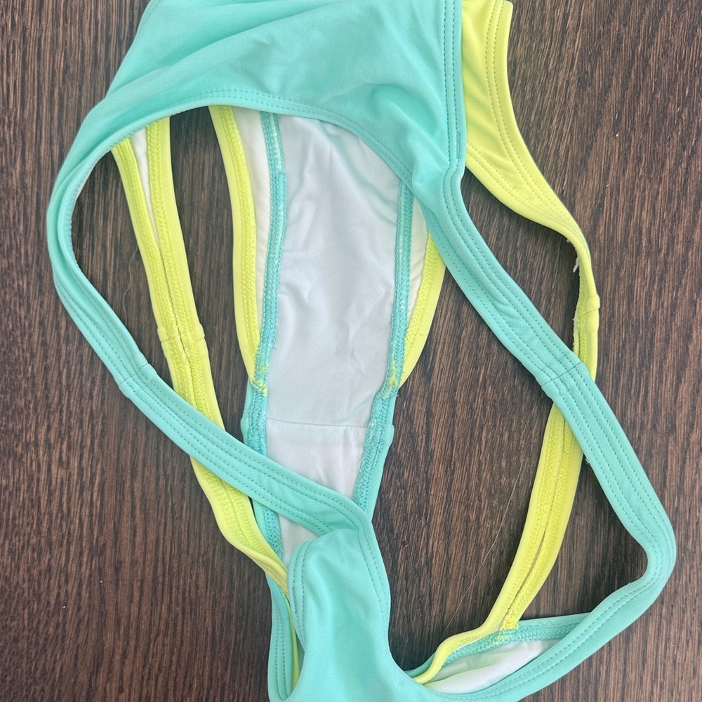 Seafoam & Lemon Contrast Bikini Set - Women - Picture 3 of 7
